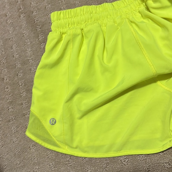 Lululemon highlighter yellow shorts - Picture 2 of 2